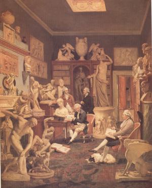 Johann Zoffany Charles Towneley's Library in Park Street (nn03) Norge oil painting art